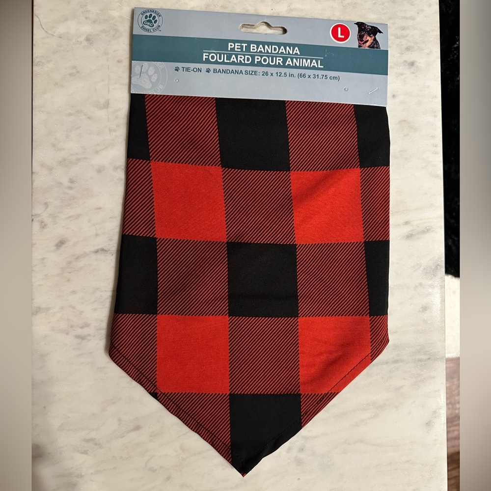 Dog Bandana (Size L) Tie On